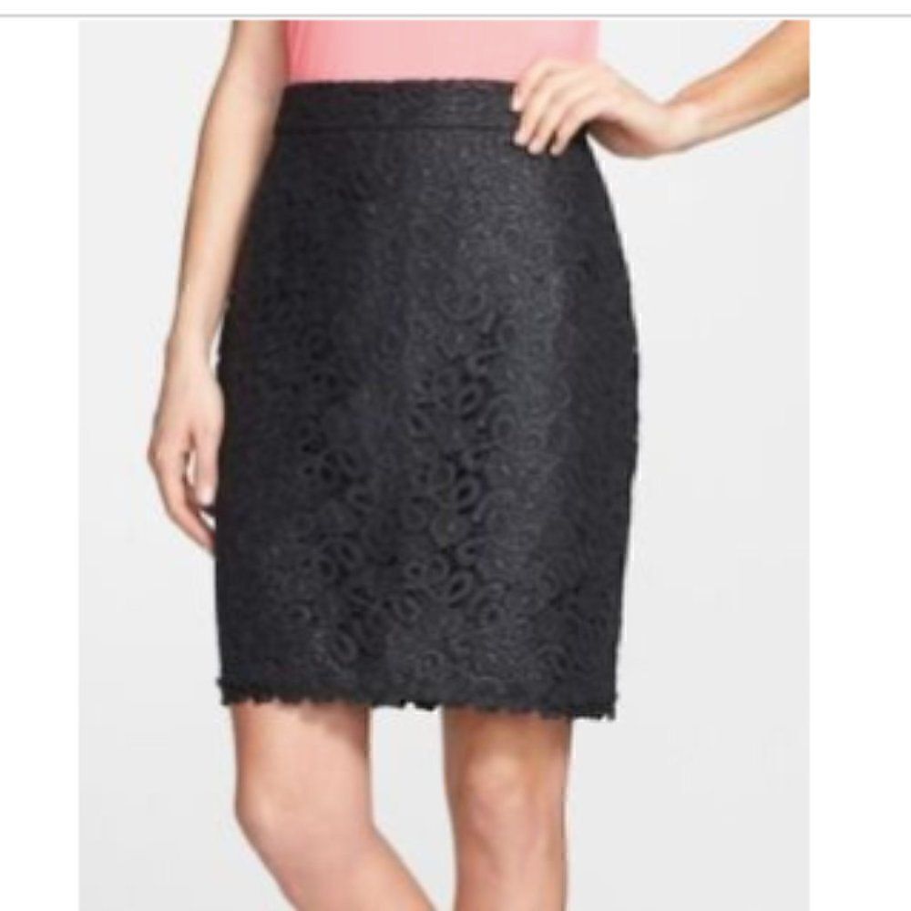 Kate Spade New York "Judy" Lace Pencil Skirt